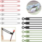 [12Park]UMUST Silicone Cable Ties, Reusable Cable Management Organizer, Cord Tie,Multipurpose Elastic Cord Organizer for Bundling and Fastening Cable Cords Wires(black,white,pink,green)