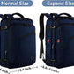 MATEIN Extra Large Mens Travel Backpack Carry on, Expandable Traveling Backpack for Men Airline Approved, Water Resistant Business Casual Daypack, Traveler Gift, Blue