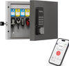 WeHere 16 Key Lock Box Wall Mount, APP Bluetooth/OTP/Wi-Fi/Fixed Code/Key Unlock, Smart Key Cabinet with Key Tag, Key Organizer Holder Box, Key Management Directory for Office, Valet, Realtor, Hotel