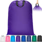 Extra Large Heavy Duty Laundry Bag - 28" x 40", Travel Laundry Bag for Dirty Clothes, Purple