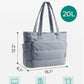 BAGSMART Tote Bag for Women, Lightweight Puffy Tote Bag with Compartments Shoulder Bag Handbag for Travel, Work, Gym,