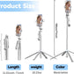 71" Selfie Stick Phone Tripod with Wireless Remote & 2 LED Fill Lights, Extendable Aluminum Phone Stand for iPhone/Android/Camera, Portable Travel Tripod for Vlogging, Live Streaming, Video Recording
