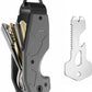 Zeeker Compact Key Organizer Keychain with Built-in Tools – Holds 1-6 Keys, Includes Bottle Opener, Hex Wrench, and Serrated Cutter – Minimalist Key Holder for Men and Women (Grey)