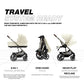 Cybex Balios S Lux Toddler and Baby Stroller with Reversible Seat, Unique One-Pull Harness, and Multiple Recline - Travel System Ready, with One Hand Fold, Taupe Frame/Seashell Beige Seat