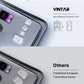 VINTAR European Travel Plug Adapter Kit, Adapter for Europe Plug with 3 USB Ports (2 USB C) 4 AC Outlets, Type C,G,E/F Detachable Attachments, International Power Adapter for Europe UK France Italy