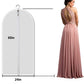 Clear Garment Bags Clothes Covers Protecting Dusts (set Of 12) For Storage Plastic Garment Bags Hanging Clothes Bags with Zipper Gown Garment Bag for Long Dresses - 24'' X 60''/12 Pack
