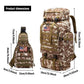 80L 2 Pack Hiking Backpack for Men with Sling Tactical Backpack (2 Count)