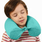Dot&Dot Green Twist Memory Foam Kids Travel Pillow for Airplanes - Kids Neck Pillows for Sleeping - Airplane Pillow for Neck Support, Chin, Lumbar, Leg - Adjustable Toddler Neck Pillow