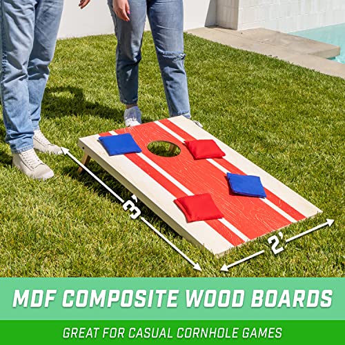 3 x 2 ft Wood Design Cornhole Game Set