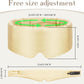100% Mulberry Silk Sleep Mask Eye Mask for Women Man with Adjustable Band, for Side Sleeper Blackout Sleep Mask for Travel Rest and Office (Gold)