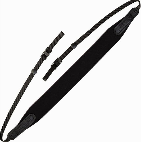 OP/TECH USA E-Z Comfort Neoprene Neck Strap - Lightweight, Padded, Adjustable Strap for DSLR, Mirrorless & Binoculars (Black) - Made in USA