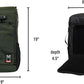 DIME BAGS Scent Sealing Backpack with Combo Lock, Carbon-Lined to Seal Odors, Removable Padded Insert, 8 Compartments, Durable Travel Bag for Glass & Gear Protection, Wiseguy (Oxblood)