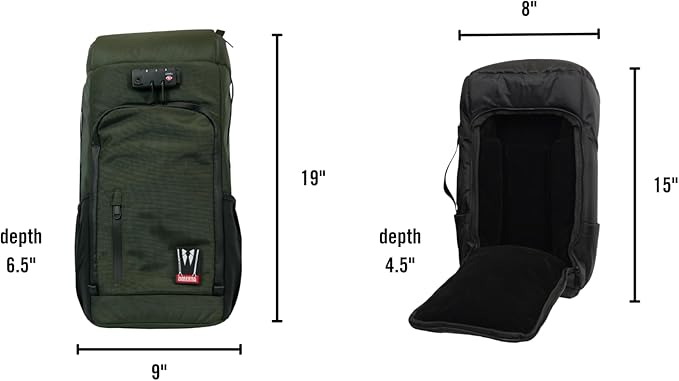 DIME BAGS Scent Sealing Backpack with Combo Lock, Carbon-Lined to Seal Odors, Removable Padded Insert, 8 Compartments, Durable Travel Bag for Glass & Gear Protection, Wiseguy (Oxblood)