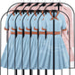 Clear Garment Bags Clothes Covers (set of 12) Clothes Storage Bag Clothes Storage Bag Hanging Travel Garment Bags with Zipper Gown Wedding Dress Garment Bag for Long Dresses