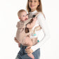 Grownsy Baby Carrier Newborn to Toddler (7-44lbs), Ergonomic & Cozy Wraps with One-Click Buckle, Head Support for Hands-Free Comfort, Dusty Pink