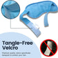 Solayman’s Reusable Gel Eye Mask – Hot & Cold Therapy Eye Ice Pack with Soft Fleece Cover for Puffy Eyes, Dark Circles, Migraines, Stress & Headache Relief – Cooling Compress Eye Mask (Blue)