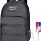 Backpack Bag With TSA Lock & Key-Smell Proof-Water Resistant Laptop Daypack Travel bags for Men & Women Travel (Black-2)