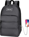 Backpack Bag With TSA Lock & Key-Smell Proof-Water Resistant Laptop Daypack Travel bags for Men & Women Travel (Black-2)