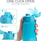 TakeToday Collapsible Water Bottles 32oz, Foldable Travel Water Bottle, BPA Free, Silicone Water Bottle Leakproof for Hiking, International Travel, Outdoors