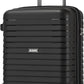 Kono 20 Inch Expandable Carry On Luggage with Spinner Wheels, Durable Hardside Luggage with Hidden Cup Holder, Lightweight Hard Shell Carry On Suitcase Airline Approved with TSA Lock(Black)
