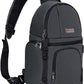 MOSISO Camera Sling Bag, DSLR/SLR/Mirrorless Camera Backpack Case Shockproof Photography Backpack with Tripod Holder & Removable Modular Inserts Compatible with Canon/Nikon/Sony/Fuji