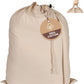 LFH Home Cotton Canvas Extra Large Laundry Bag with Handle, Heavy Duty Drawstring Closure Washable Laundry Bags School Travel, Home, Hotel, College Dorm, Organizer Sack, Toys Clothes 24x36-Natural
