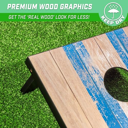 3 x 2 ft Barnwood Design Cornhole Game Set
