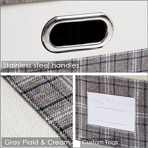Large Collapsible Storage Bins with Lids [3 (3 Count)