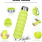 Nefeeko Collapsible Water Bottle, Reuseable BPA Free Silicone Foldable Water Bottles for Travel Gym Camping Hiking, Portable Leak Proof Sports Water Bottle with Carabiner