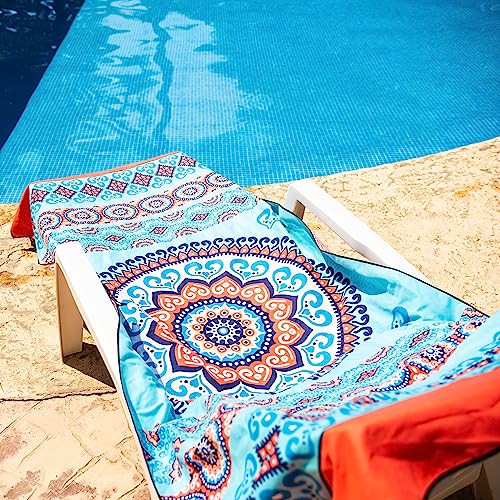 Microfiber Beach Towel for Adults with Bag