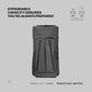 The Frenchie Co. - Work/Travel Speed Backpack - Expandable 23 to 30 liters - Anti-theft magnetic closure - Ballistic nylon with padded laptop compartment and minimalist professional design
