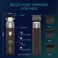 VOYOR Body Hair Trimmer for Men,Electric Razor,Versatile Groin & Body Trimmer,Waterproof and Cordless Shaver, Manscaper for Men, USB-C Charging Groomer,Ceramic Blade Razor Male Grooming HT310 (Wood)
