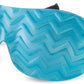 Bucky Ultralight Travel & Sleep Chevron Eye Mask, Blue Jade, One Size