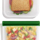 (re) zip Reusable Bag Drying Rack and Organizer | Includes 2 Reusable Leakproof Flat Lunch Bags | Wide Prongs for Drying, Vertical Storage for Easy Access | Disassembles for Effortless Storage