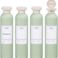 ASEVAT 8.8oz 4Pcs Green Plastic Refillable Travel Shampoo and Conditioner Bottles Plastic Refillable Travel Shampoo Bottles with Flip Cap Shampoo and Conditioner Dispenser