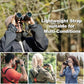 MOXULE Binocular Harness Strap X-shaped - Adjustable Bino Chest Straps for All Binoculars Hunting,Hiking and Birding - Black