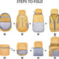 ZOMAKE 25L Ultra Lightweight Packable Backpack, Foldable Hiking Backpacks Water Resistant Small Folding Daypack for Travel(Muddy Yellow)