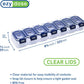 EZY DOSE Weekly (7-Day) Pill Planner, Medicine Case, Vitamin Organizer Box, Waterproof Locking Compartments to Secure Prescription Medication and Prevent Accidental Spilling, Blue