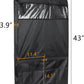 Univivi Garment Bags for Travel and Storage 43" Hanging Suit Bag Clear Suits Cover with Mesh Pockets for Coat, Shirt, Jackets, dresses