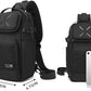 OZUKO Tactical Sling Bag, Black Small Crossbody Backpack for Men, Casual Shoulder Chest Bag for Travel, Work & Everyday Use