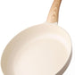 SENSARTE Ceramic Nonstick Frying Pan Skillet 11Inch Non Stick Omelette Pans, Non-toxic Healthy Kitchen Cooking Chef's Pan, Free of Intentionally Added PFOA/PFAS/PTFE, Induction Compatible, Taupe