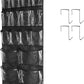 Extra Large Hanging Over Door Shoe Organizer, Closet Shoe Rack - 12+6 Crystal Pockets, 4 Hooks, Black (59"x 21.6")