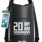 Lamicall Dry Bag Waterproof Backpack - [Zippered Pocket] 5L/10L/20L/30L/40L Roll Top Waterproof Bag with Water Proof Phone Pouch, Floatable Drybag for Swimming, Boating, Kayaking, Camping, Beach