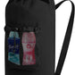 Canvas backpack laundry bag, laundry backpack with shoulder straps and mesh pockets, durable laundry basket bag with drawstring closure, suitable for college, laundromats, and apartments.