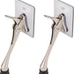 One-Touch Doorstop Adhesive Bracket (Satin Nickel, 6inch x 2pack)