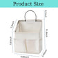 Wall Hanging Storage Bag,Wall Hanging Organizer Bags with Pockets, Wall Organizer Storage for Dormitory Bathroom Bedroom Kitchen (White 1)