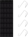 28 Mesh Pockets Hanging Shoe Organizer, Over the Door Shoe Organizer，Closet Storage Holder for Back of Door Storage Holder for Back of Door(Black)