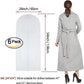 Dress Bags for Hanging Clothes 24'' x 54'' Long Dress Hanging Garment Bag White Breathable Garment Bags for Hanging Clothes Full Zipper Dust Cover for Storage Closet Pack of 6