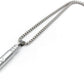 Emergency Survival Whistle Pendant Necklace for Men Women, Titanium Steel Loud Coach Whistle Necklace with Chain, Portable Keychain Whistle for Life Saving, Hiking, Camping and Pet Training