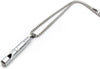 Emergency Survival Whistle Pendant Necklace for Men Women, Titanium Steel Loud Coach Whistle Necklace with Chain, Portable Keychain Whistle for Life Saving, Hiking, Camping and Pet Training